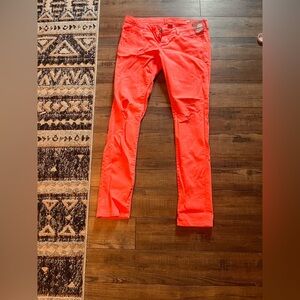 Bright Red Skinny Jeans